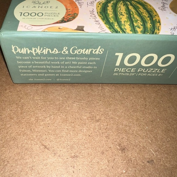 1Canoe2 Pumpkins and Gourds 1000 Piece Puzzle - Picture 3 of 5